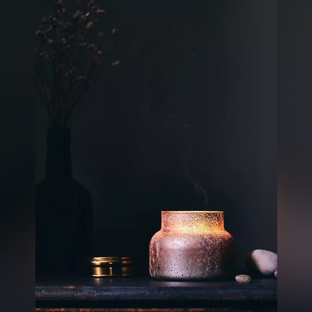 Anthropologie Capri Blue Spiced Cider Glass Jar Candle 19 Oz 75 Hr Burn Time NIB